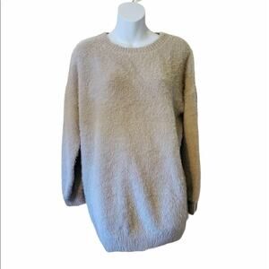 No name pull over tan warm sweater over sized
